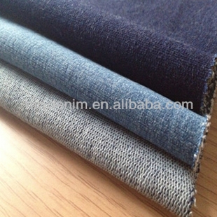 wholesale indigo knitted cotton fabric
